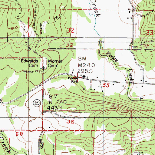 Topographic Map of Luckiamute Valley Charter School, OR