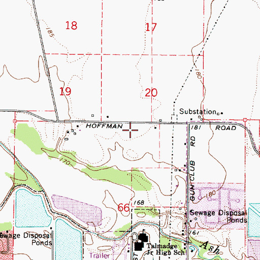 Topographic Map of Mid Valley Christian Academy, OR