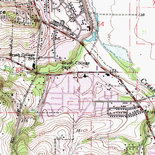 Topographic Map of Riviera Christian School, OR