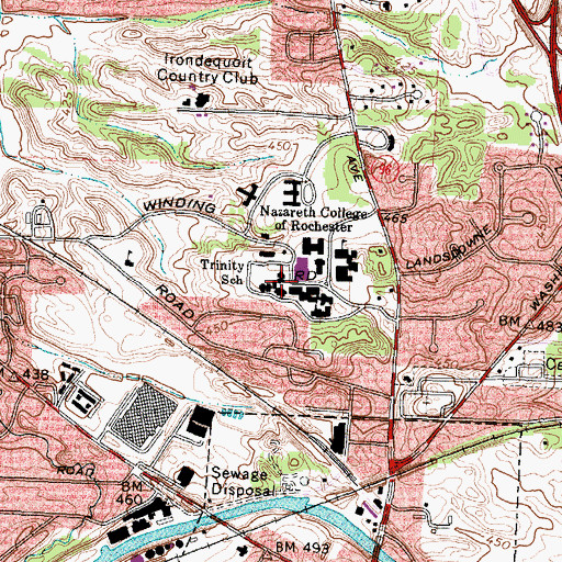 Topographic Map of O'Connor Complex, NY