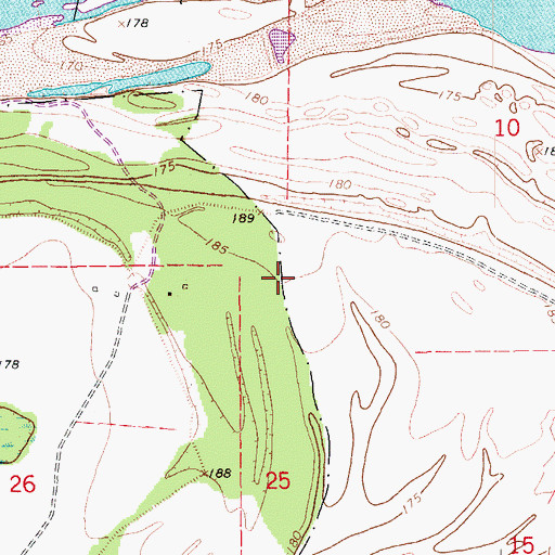 Topographic Map of Quawpaw Village (historical), AR