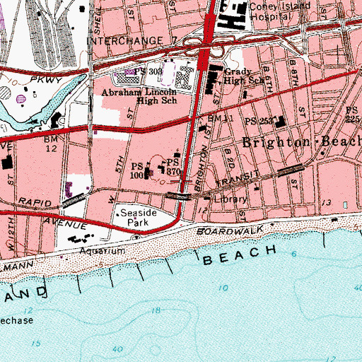 Topographic Map of Tuxedo Theater (historical), NY