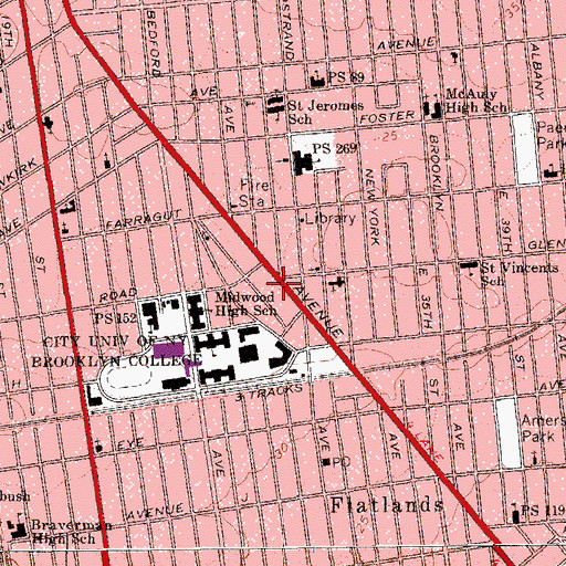Topographic Map of Tuxedo Theater (historical), NY