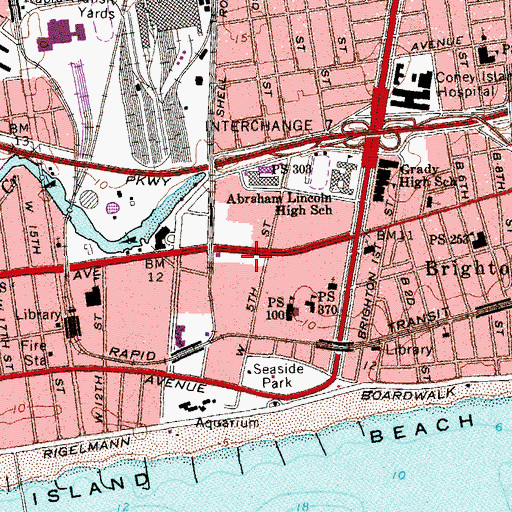 Topographic Map of Trump Cinema (historical), NY