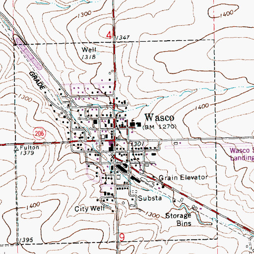 Topographic Map of North Sherman Elementary School, OR
