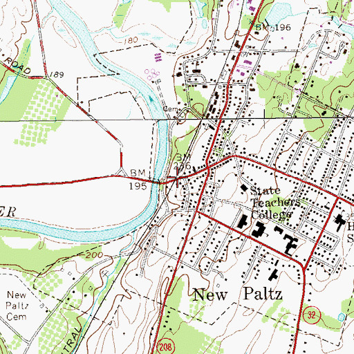 Topographic Map of Congregation Ahavath Achim, NY