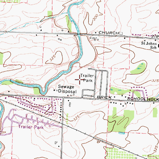 Topographic Map of Harper Park, NY