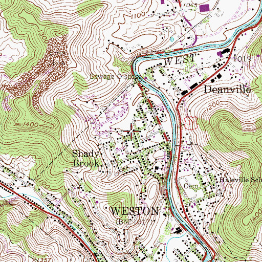 Topographic Map of Outreach Christian School (historical), WV