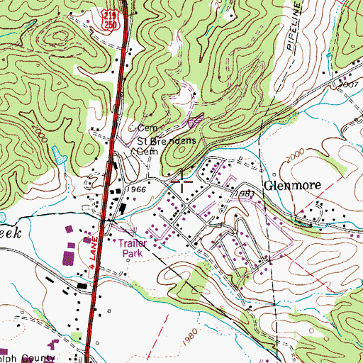 Topographic Map of New Era Christian Academy, WV