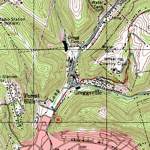 Topographic Map of Salomis Montessori School (historical), WV