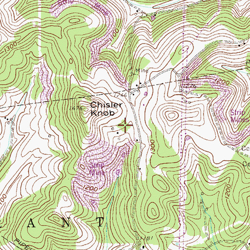 Topographic Map of Mylan Park Elementary School, WV