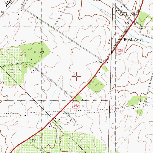 Topographic Map of Washington High School, WV