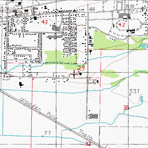 Topographic Map of Tillamook Adventist School, OR