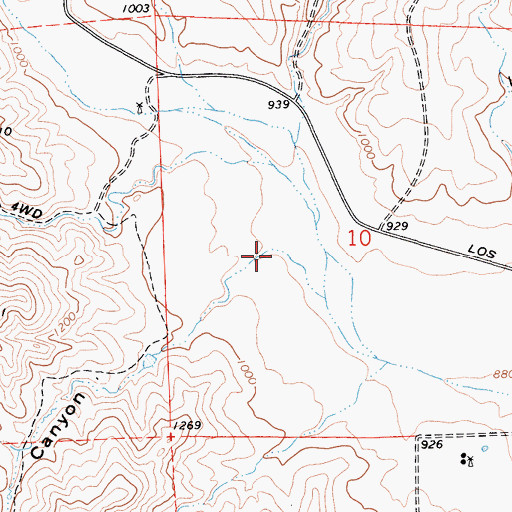 Topographic Map of Salt Canyon, CA