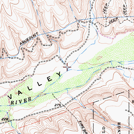 Topographic Map of Salt Creek, CA