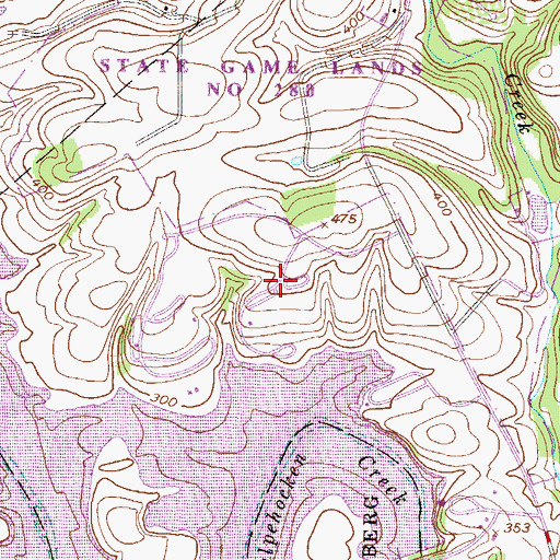 Topographic Map of Eyes of the Eagle Sensory Trail, PA