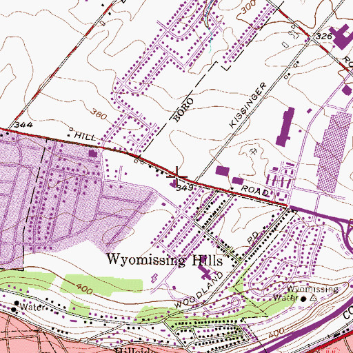 Topographic Map of First Church of the Brethren, PA