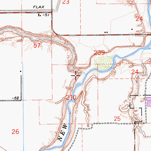 Topographic Map of Salt Creek Slough, CA
