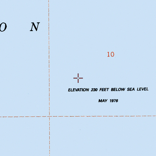 Topographic Map of Salton Sea, CA