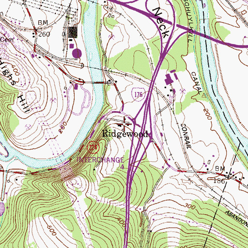 Topographic Map of Animal Rescue League Shelter, PA