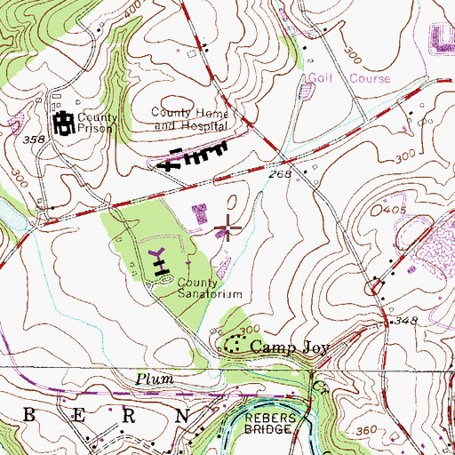 Topographic Map of Berks County 4-H Center, PA