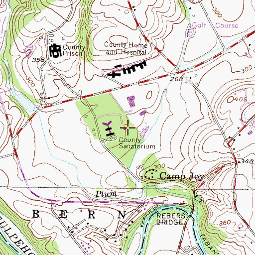Topographic Map of Berks County Old Heim Annex, PA