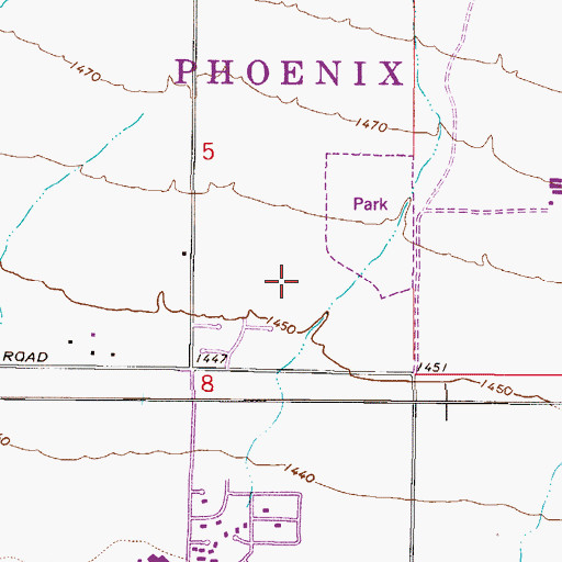 Topographic Map of Greenway Park V, AZ