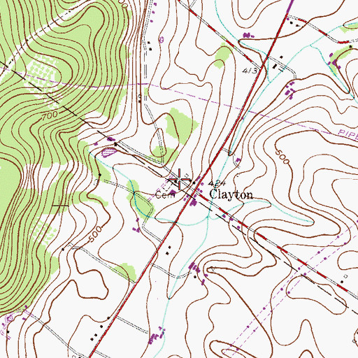 Topographic Map of Bethany Evangelical Congregational Church, PA