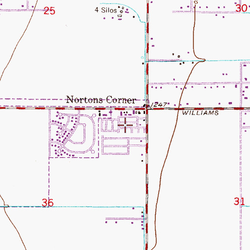 Topographic Map of Hacienda Solano Park, AZ