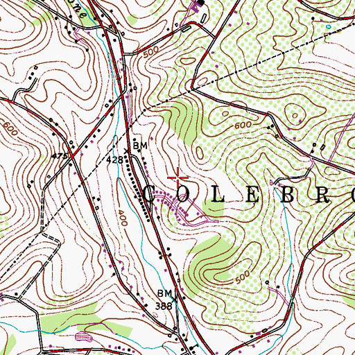 Topographic Map of Brookview, PA
