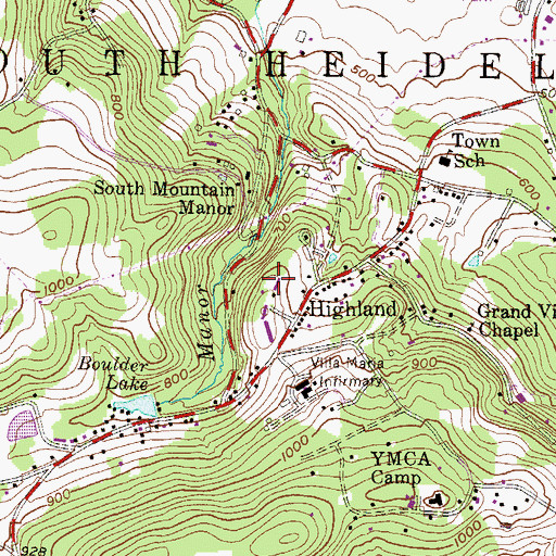 Topographic Map of Byler Building, PA