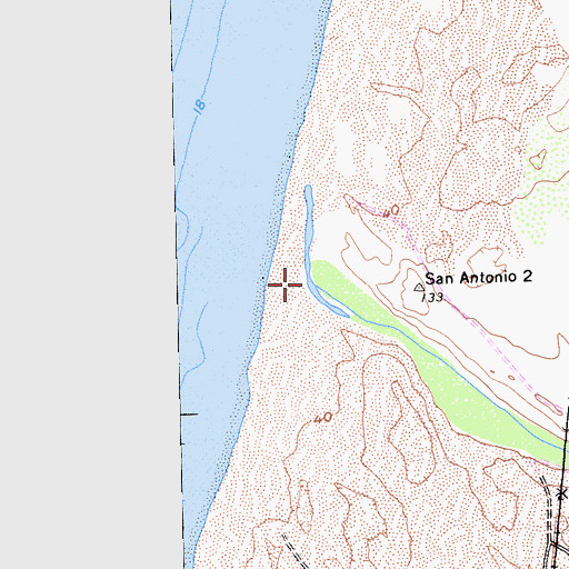 Topographic Map of San Antonio Valley, CA