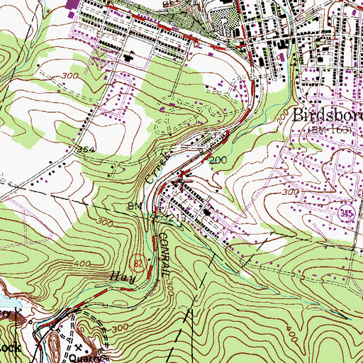Topographic Map of Christ United Methodist Church, PA