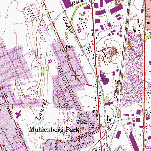 Topographic Map of Church of Jesus Christ of Latter Day Saints, PA