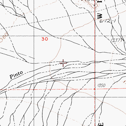 Topographic Map of San Bernardino Wash, CA