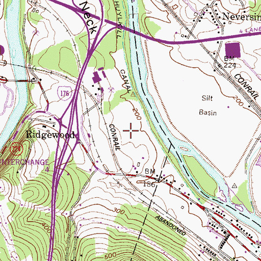 Topographic Map of East Pointe Business Center, PA