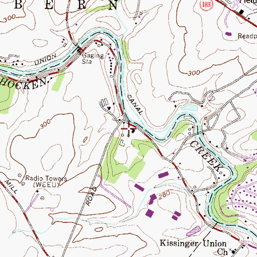 Topographic Map of Labyrinth, PA