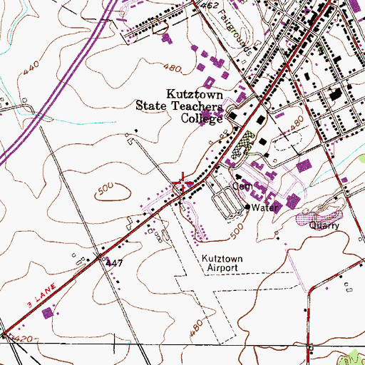 Topographic Map of Lehigh Valley Chinese Christian Church, PA