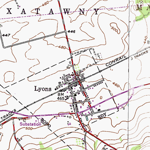 Topographic Map of Lighthouse Ministry Church, PA