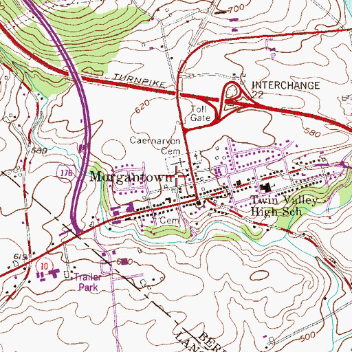 Topographic Map of Little Mates Child Development Center, PA