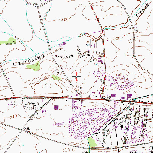 Topographic Map of Maranatha Baptist Church, PA