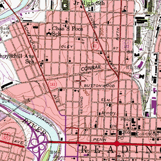 Topographic Map of Opportunity House, PA
