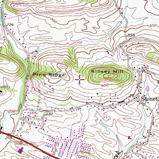 Topographic Map of Pathfinder Valley, PA