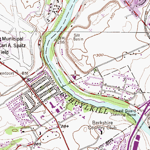 Topographic Map of Pennsylvania Army National Guard, PA
