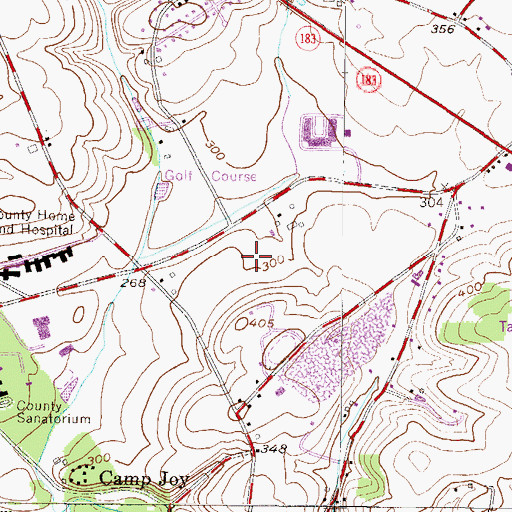 Topographic Map of Reading Fairgrounds, PA