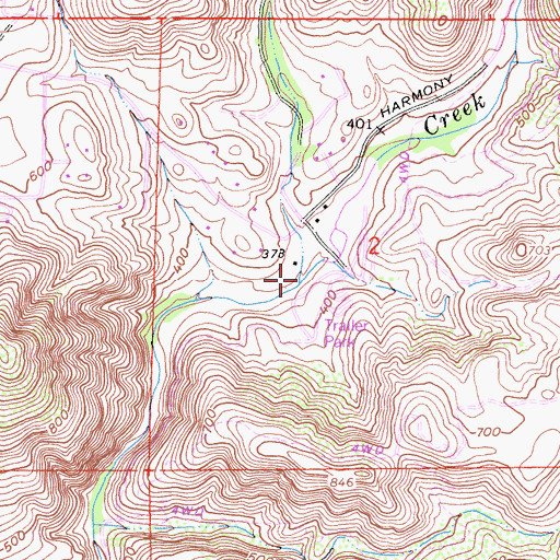 Topographic Map of San Elijo Canyon, CA