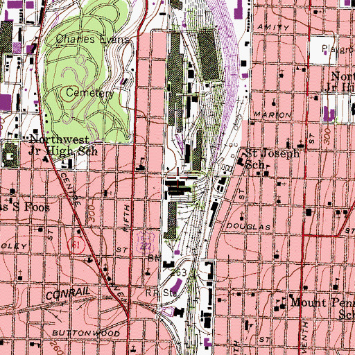 Topographic Map of Reading Station, PA