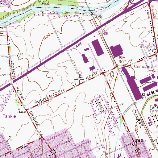 Topographic Map of Rivers Chase Business Park, PA