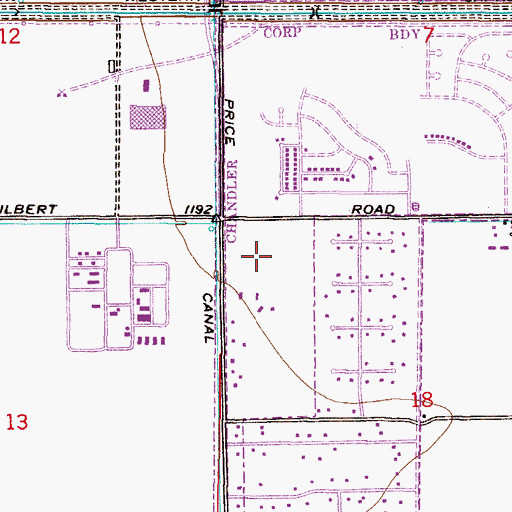 Topographic Map of Heatherbrook, AZ