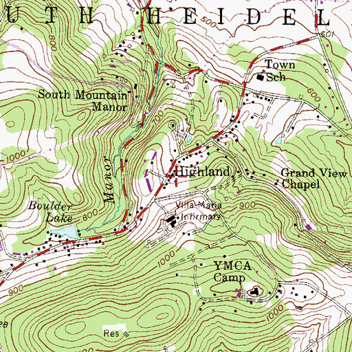 Topographic Map of Rose Kearney House-Women's Extended Care, PA